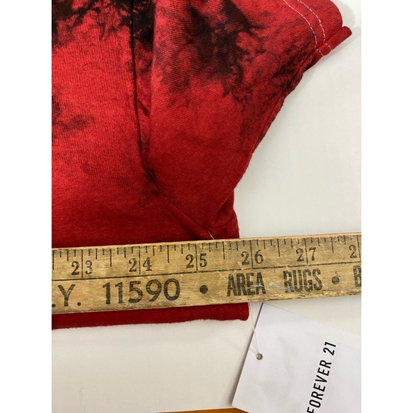 Men's Philcos MYA T-shirt Tie Dye Red And Black 2022 Forever 21 Mens 26x29 - Picture 3 of 10
